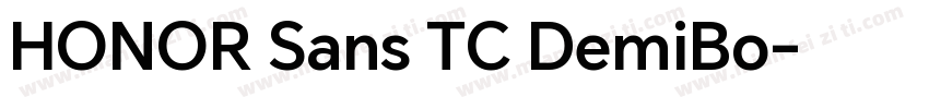 HONOR Sans TC DemiBo字体转换